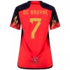 Officiële Voetbalshirt België DE BRUYNE 7 Thuis WK 2022 - Dames